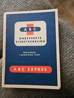 ABC Expres Dienstregeling 1950, Ophalen of Verzenden, Gebruikt, Overige typen