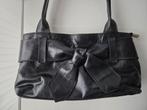 Zwart leren handtas, Sieraden, Tassen en Uiterlijk, Tassen | Damestassen, Ophalen of Verzenden, Zo goed als nieuw, Zwart, Handtas