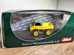 Te koop Schuco Mercedes-Benz Unimog 401 Geel Softtop., Ophalen of Verzenden, Zo goed als nieuw, Bus of Vrachtwagen, Schuco