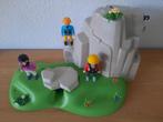 Playmobil grondplaat met berg en bergbeklimmers, Ophalen of Verzenden, Los playmobil, Zo goed als nieuw