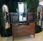 Antieke kaptafel met spiegels, Ophalen of Verzenden
