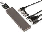 MacBook 8 in 2 multifunctionele USB-C Hub spacegrey NU €25,-, Ophalen, Nieuw, USB-hub, Laptop