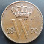 CENT 1870, Verzenden, Koning Willem III, 1 cent, Losse munt