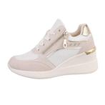 Dames wedge sneakers met sleehakken beige 36 37 38 39 40 41, Nieuw, Beige, Ophalen of Verzenden, Sneakers of Gympen