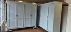 Landelijke brocante garderobe slaapkamer kasten, kledingkast, Antiek en Kunst, Antiek | Meubels | Kasten, Ophalen