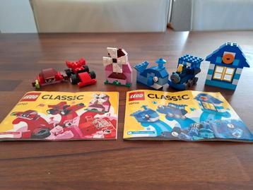 Lego Classic blue 10706 en red 10707