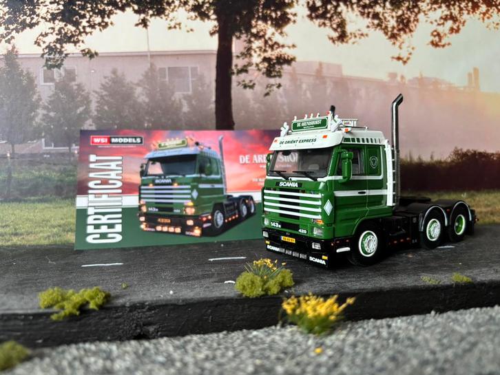 Wsi Scania 143 De arendshorst/ paul imming, Hobby en Vrije tijd, Modelauto's | 1:50, Zo goed als nieuw, Bus of Vrachtwagen, Wsi