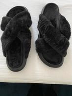 Bont slippers, zwart.nieuw, Ophalen of Verzenden, Nieuw, Zwart