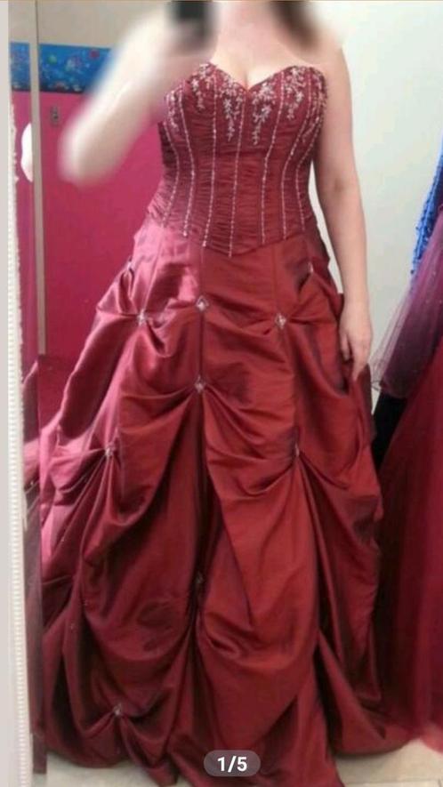 Nieuwe Roestbruine Bruids-/Galajurk - Ynova, Kleding | Dames, Gelegenheidskleding, Nieuw, Galajurk, Maat 42/44 (L), Overige kleuren