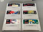 6 games Super Nintendo (snes), Vanaf 3 jaar, Sport, 2 spelers, Ophalen of Verzenden