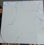 Restpartij glanzend marmer Carrara Glossy, 60 x 60 cm, 12m2, Doe-het-zelf en Verbouw, Tegels, 60 cm of meer, Overige typen, Nieuw