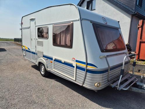 T.E.C TOUR 400 DB Voortent,Fietsendragers,Vastbed,Treinzit, Caravans en Kamperen, Caravans, Bedrijf, tot en met 4, 750 - 1000 kg