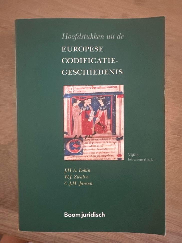 Hoofdstukken uit de Europese Codificatiegeschiedenis 5e druk, Boeken, Studieboeken en Cursussen, Zo goed als nieuw, Ophalen of Verzenden