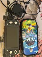 Nintendo Switch Lite Grijs + Zelda Hoes + 256GB SD, Spelcomputers en Games, Spelcomputers | Nintendo Switch, Ophalen of Verzenden