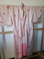 Traditionele Japanse Kimono roze met bloem, Ophalen of Verzenden