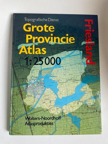 Grote Provincie Atlas Friesland 1:25.000 Wolters-Noord 1995 beschikbaar voor biedingen