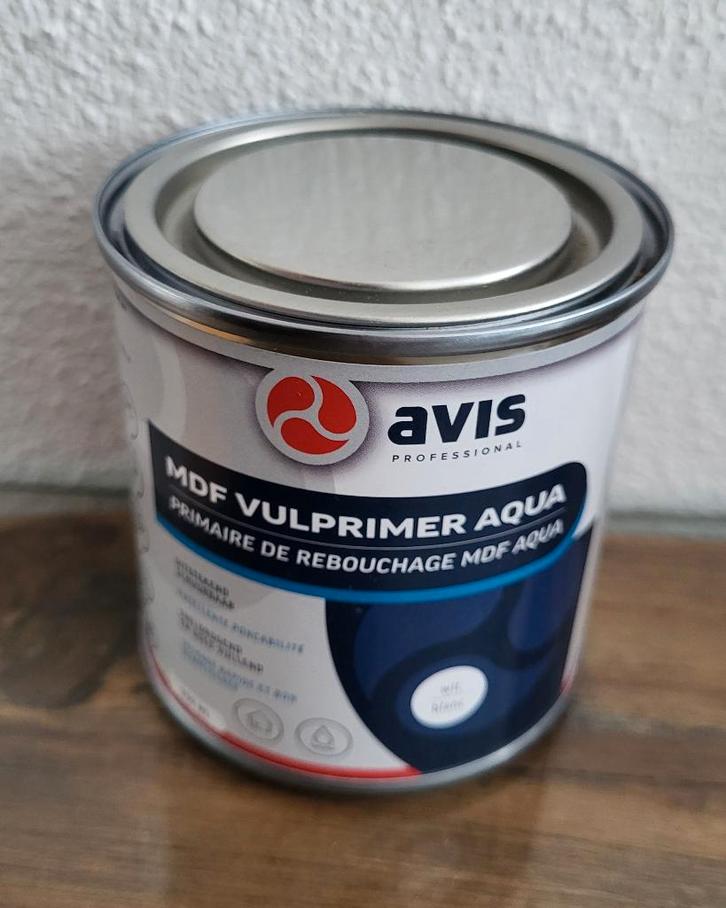 Nieuw Avis Avis MDF Vulprimer Aqua Wit 250 ml, Huis en Inrichting, Woonaccessoires | Overige, Nieuw, Ophalen of Verzenden