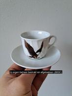 Kop en schotel met Adelaar vogel, porselein D11x67cm, Huis en Inrichting, Nieuw, Ophalen of Verzenden, Overige stijlen, Kop(pen) en/of Schotel(s)