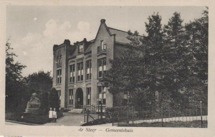 0160 De Steeg Gemeentehuis 1920, Verzamelen, Ansichtkaarten | Nederland, Ongelopen, Gelderland, Voor 1920, Ophalen of Verzenden
