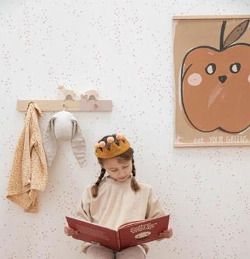 Kinderbehang Dottig Roze Bibelotte beschikbaar voor biedingen