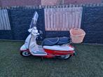 peugeot django snorscooters rood/wit retro look, Ophalen, Zo goed als nieuw, Benzine, Peugeot