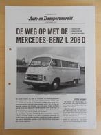 Mercedes 206D 1971 Test Brochure - Hanomag, Ophalen, Mercedes, Zo goed als nieuw, Mercedes-Benz