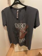 t-shirt Poools maat 44 grijs Rock, Kleding | Dames, T-shirts, Grijs, Maat 42/44 (L), Zo goed als nieuw, Poools