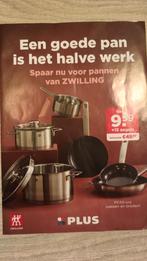 Plus zwilling pannenzegels 2 volle spaarkaarten, Hobby en Vrije tijd, Spaarzegeltjes, Ophalen, Winkel, Super of Benzinepomp, Volle spaarkaart