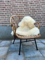 Vintage rotan jaren 60 fauteuil, Huis en Inrichting, Fauteuils, Gebruikt, Mid century vintage rohe noordwolde, Minder dan 75 cm