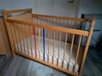 PER DIRECT! Handig beukenhouten kinderledikant / bedje., Ophalen, Gebruikt, Minder dan 140 cm, Matras