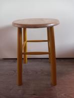 Ronde houten kruk, Huis en Inrichting, Krukjes, Ophalen, Hout