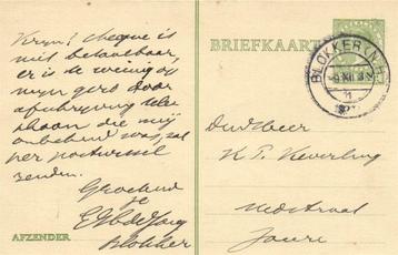 De Jong, Blokker - 12.192? - briefkaart beschikbaar voor biedingen