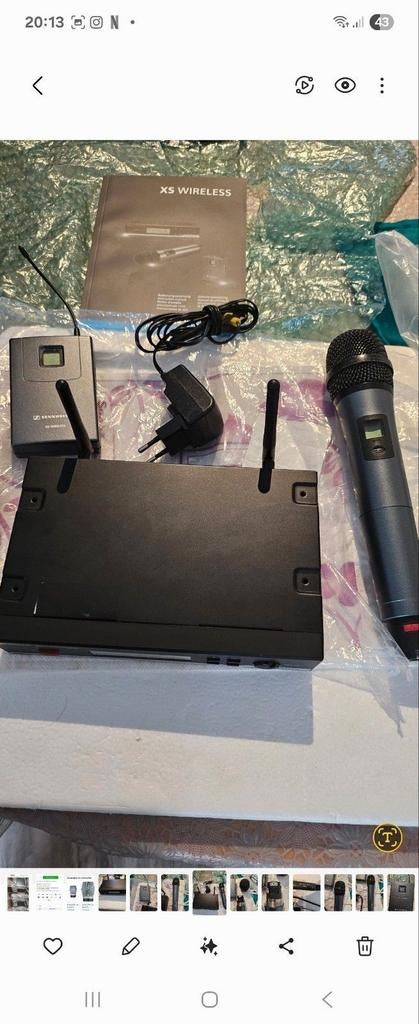 Sennheiser  xsw wireless met handheld, Muziek en Instrumenten, Microfoons, Ophalen, Gebruikt, Zangmicrofoon, Draadloos