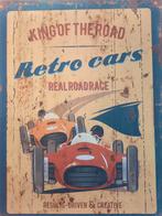 Wandbord, King of the road, Retro Auto Design, Reclamebord, Ophalen of Verzenden, Zo goed als nieuw