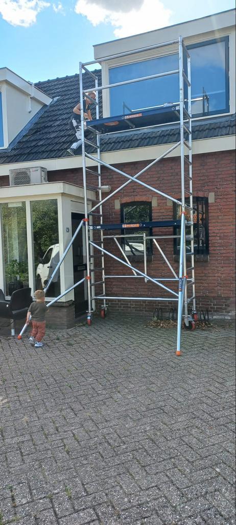 Wienese Vouwsteiger - Expander 75, Doe-het-zelf en Verbouw, Steigers, Gebruikt, Rolsteiger of Kamersteiger, 5 meter of hoger, Ophalen