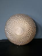 Plafondlamp/plafonniere helder amberkleurig glas, Ophalen of Verzenden, Zo goed als nieuw, Glas