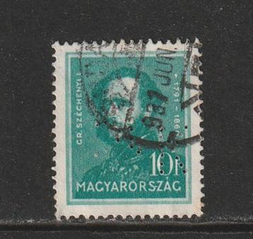 perfin in zegel Hongarije beschikbaar voor biedingen