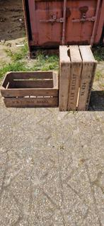 2 oude veilingkisten, Huis en Inrichting, Woonaccessoires | Kisten, Minder dan 50 cm, Gebruikt, Ophalen
