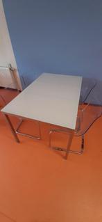 Tafel met vier stoelen (moet weg), Ophalen, Gebruikt, 100 tot 150 cm, 50 tot 100 cm