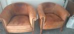 Twee schapenleren fauteuils, Huis en Inrichting, Fauteuils, Ophalen, Gebruikt, 75 tot 100 cm