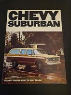 Brochure Chevrolet Suburban 1977 USA, Ophalen of Verzenden, Zo goed als nieuw, Chevrolet