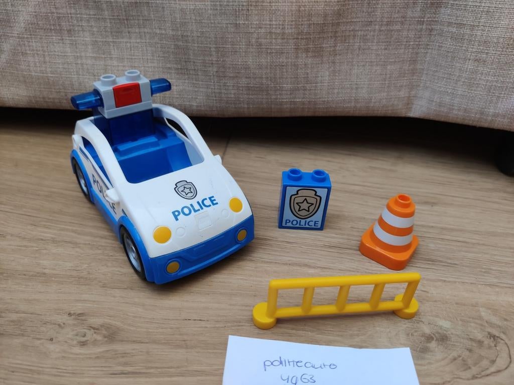 Lego Duplo 4963 Politieauto - Sirene werkt!, Ophalen of Verzenden, Gebruikt