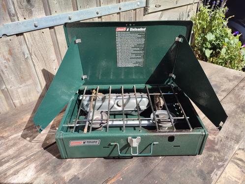 Coleman Unleaded Campstove 424 - Benzine Brander, Caravans en Kamperen, Kampeeraccessoires, Gebruikt, Ophalen of Verzenden