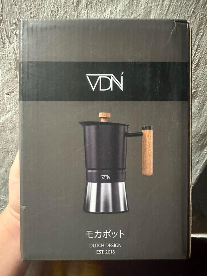 VDN Moka Pot 300 ml 6 kops (ongeopend), Witgoed en Apparatuur, Koffiemachine-accessoires, Nieuw, Ophalen of Verzenden