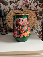 Reverse decouoage herfst vaas, Ophalen, Overige kleuren, Nieuw, Glas