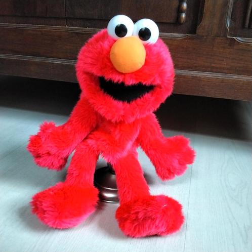 elmo Sesamstraat handpop, Kinderen en Baby's, Speelgoed | Knuffels en Pluche, Gebruikt, Overige typen, Ophalen of Verzenden