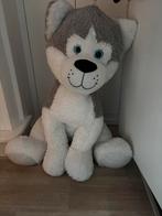 Grote husky knuffel van 100 cm hoog zgan, Ophalen of Verzenden, Zo goed als nieuw, Hond