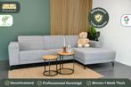 Refurbished Moderne Chaise Longue Lichtgrijs, Huis en Inrichting, Banken | Bankstellen, 250 tot 300 cm, -, -, Hoekbank