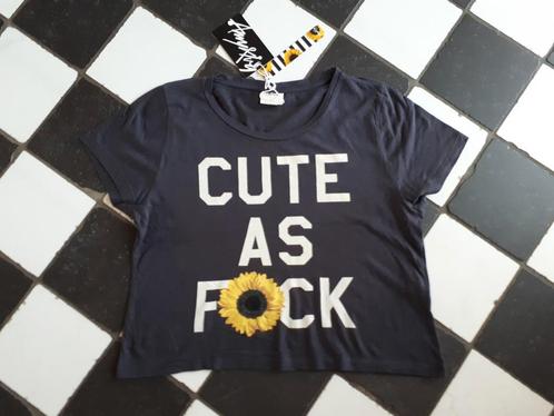 Amy & Ivy shirt maat S Cute as F*ck nieuw met kaartje!!, Kleding | Dames, T-shirts, Nieuw, Maat 36 (S), Grijs, Korte mouw, Ophalen of Verzenden