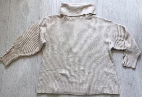 Dames trui met kol maat L/ XL van Pescara, Kleding | Dames, Truien en Vesten, Zo goed als nieuw, Maat 46/48 (XL) of groter, Beige